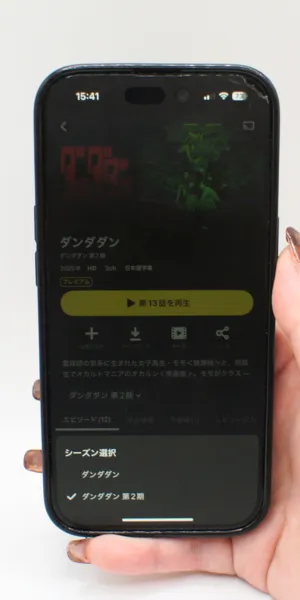 DMMTV＿作品ページでのシーズン選択の有無