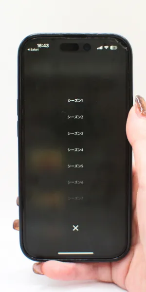ディズニープラス_作品ページでのシーズン選択の有無
